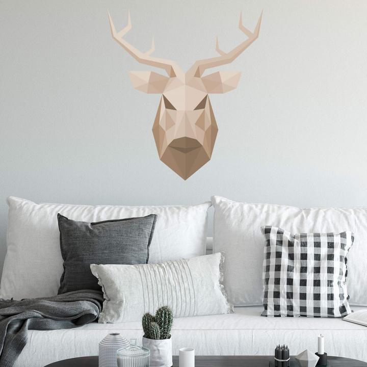 Produktbild Trenddeko Polygon - Hirschkopf (80 x 90 cm)