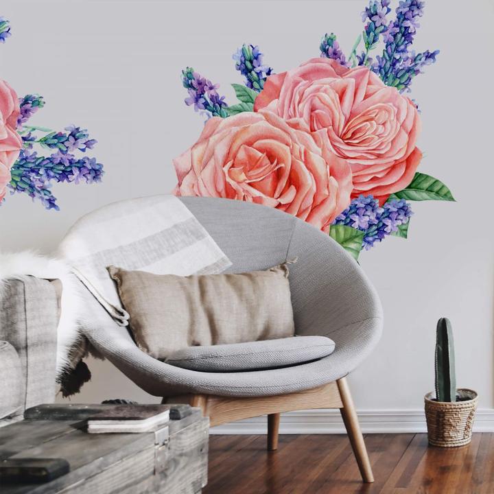 Produktbild Trenddeko Rosen Harmonie rosé XXL (80 x 80 cm)