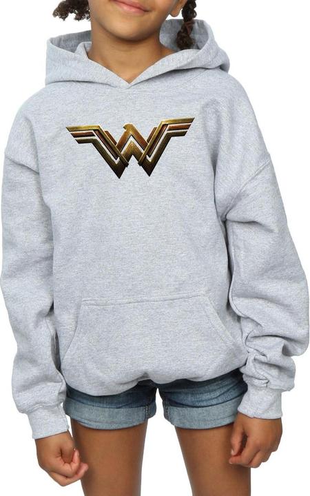Immagine prodotto Justice League Movie Wonder Woman Emblem Felpa con Cappuccio Ragazze (116)