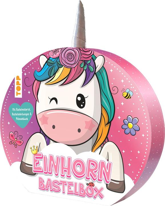 Actual product image Unicorn craft box. With instructions, craft materials and activity book
