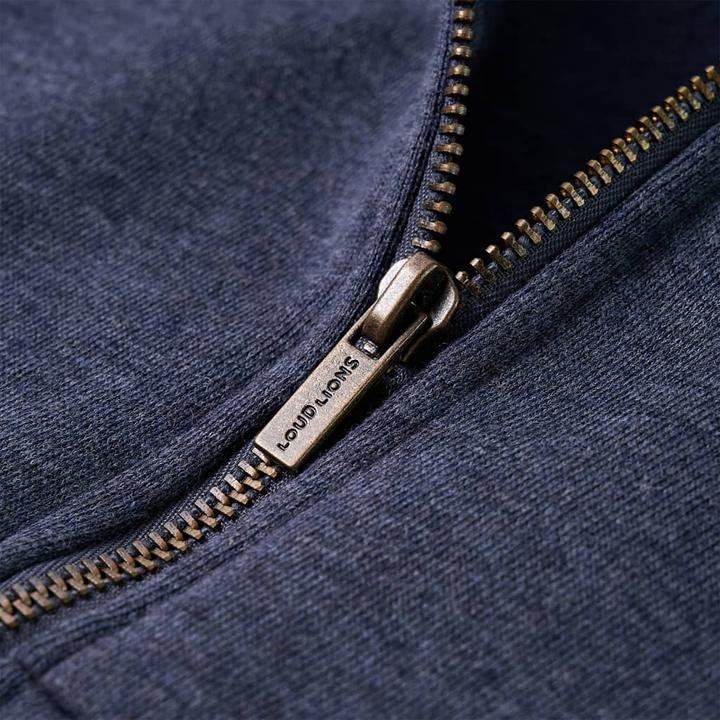 Produktbild VidaXL Kinder-Kapuzenpullover mit Reissverschluss Dunkelblau (140)