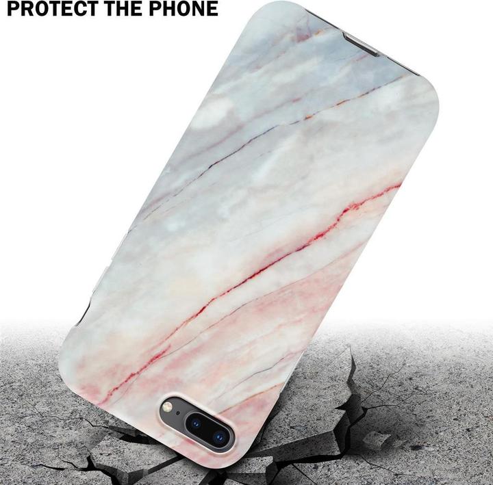 Produktbild Cadorabo IMD TPU Bunter Marmor Cover (Apple iPhone 7 Plus, Apple iPhone 7s Plus, Apple iPhone 8 Plus)