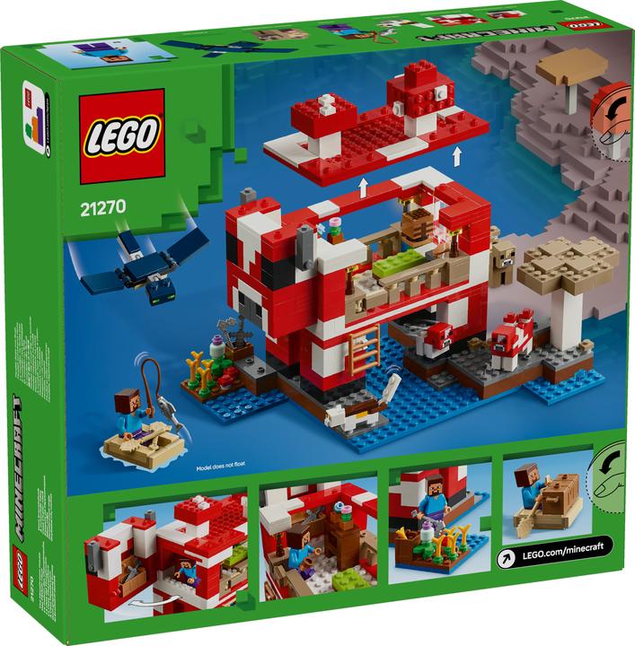 Immagine prodotto LEGO Das Pilzkuh-Haus (21270, LEGO Minecraft)