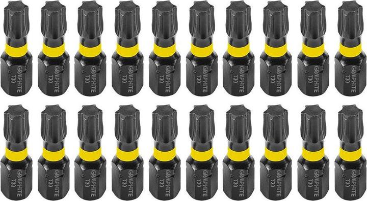 Graphite Bity udarowe TX30 x 25 mm, 20 st. (TX30)