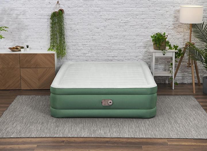 Actual product image Bestway ToughLite TPU Queen Air Mattress Queen, Built-in AC Pump 203x152x46 cm