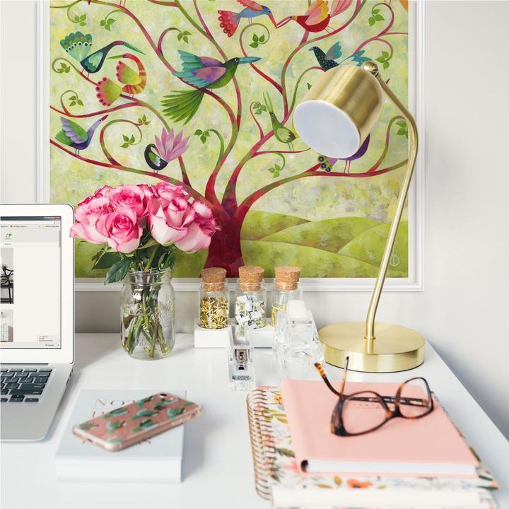 Actual product image Trenddeko Exotic birds (100 x 100 cm)