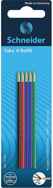 Produktbild Schneider Take (Ersatzmine, Grün, Blau, Schwarz, Rot)