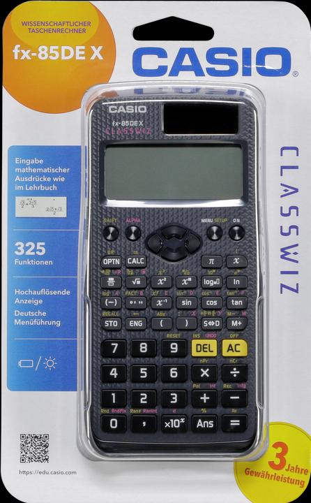 Actual product image Casio FX85DE X (Solar cells)