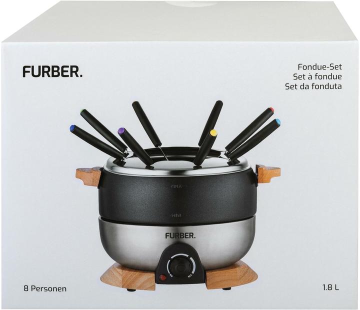 Immagine prodotto Furber Set da fonduta Chalet 11 pezzi (Fondue di formaggio, Fondue Chinoise, Fondue al cioccolato)
