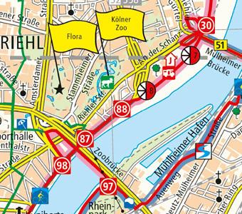 Actual product image Rhine Cycle Route 5 Cologne - Rotterdam Cycling Map 1 : 50 000