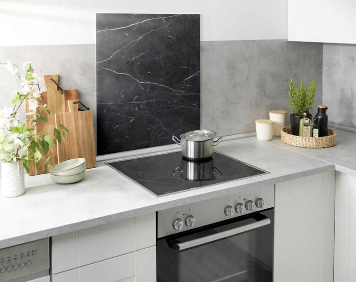 Produktbild Wenko Glasrückwand Marmor schwarz