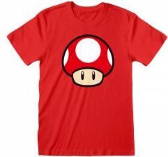 Heroes Inc Nintendo - T-Shirt unisexe Rouge Super Mario Champignon Power Up - S (S)
