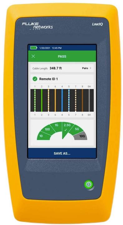 Produktbild Fluke LIQ-100 Netzwerkkabel-Tester Verdrilltes Doppelkabelprüfgerät