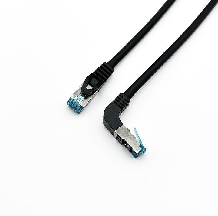 Produktbild equip Patchkabel Cat6A S/FTP 2xRJ45 3.00m sw wink.LSZH (S/FTP, CAT6a, 3 m)