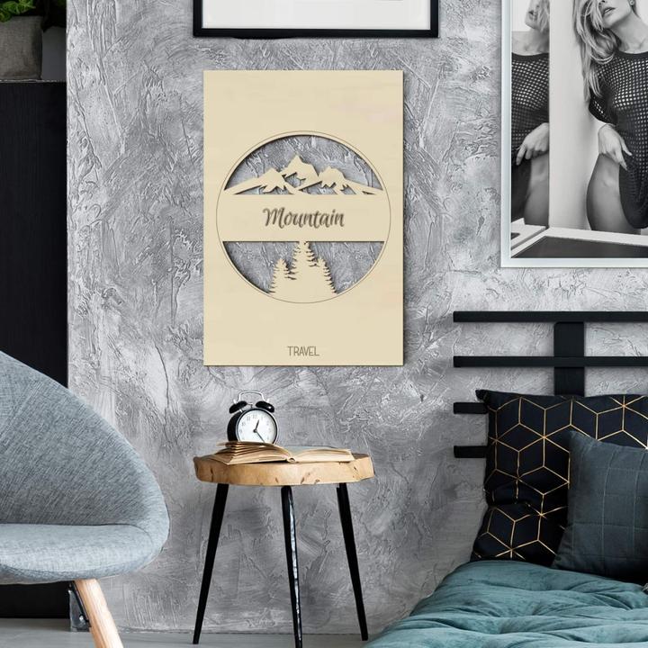 Produktbild Trenddeko Travel Mountain (40 x 60 cm)