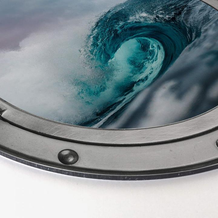Immagine prodotto Trenddeko Ottica 3D - Il mare ruggente (Ø 45 cm)