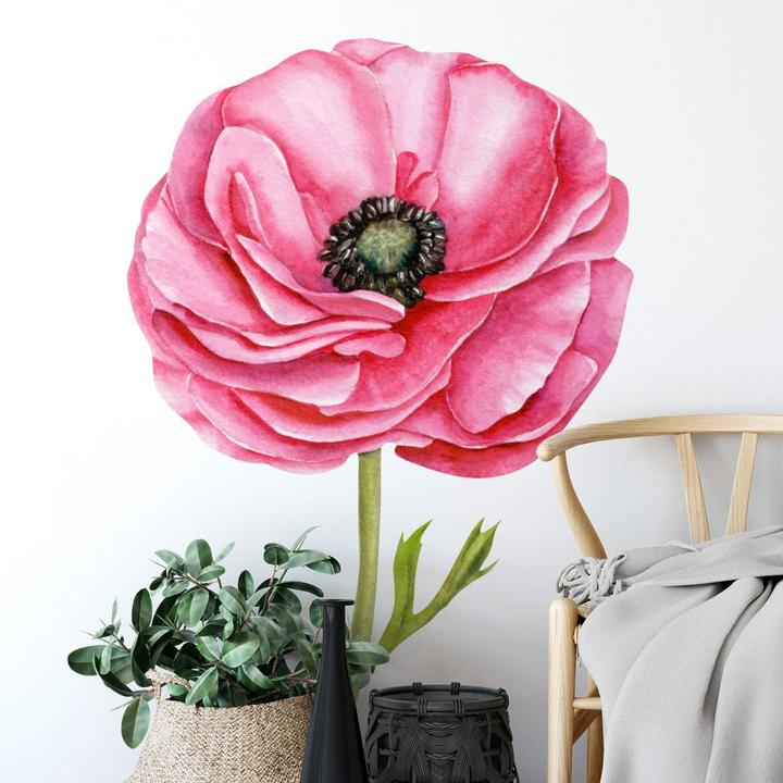 Produktbild Trenddeko XXL roter Mohn (83 x 120 cm)