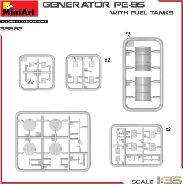 Produktbild 1: 35 Stromgenerator PE-95 m. Kanistern