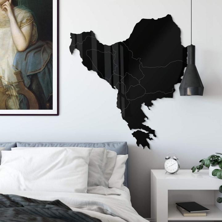Actual product image Trenddeko Map Balkans Southeast Europe (78 x 85 cm)