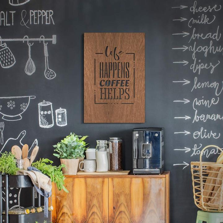 Immagine prodotto Trenddeko La vita accade il caffè aiuta (40 x 60 cm)