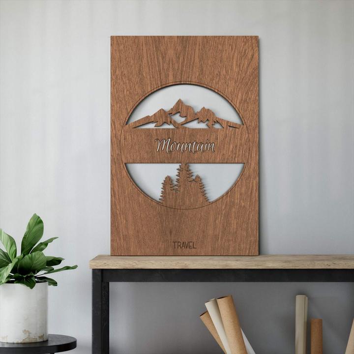 Produktbild Trenddeko Travel Mountain (40 x 60 cm, 20 x 30 cm, 30 x 45 cm)