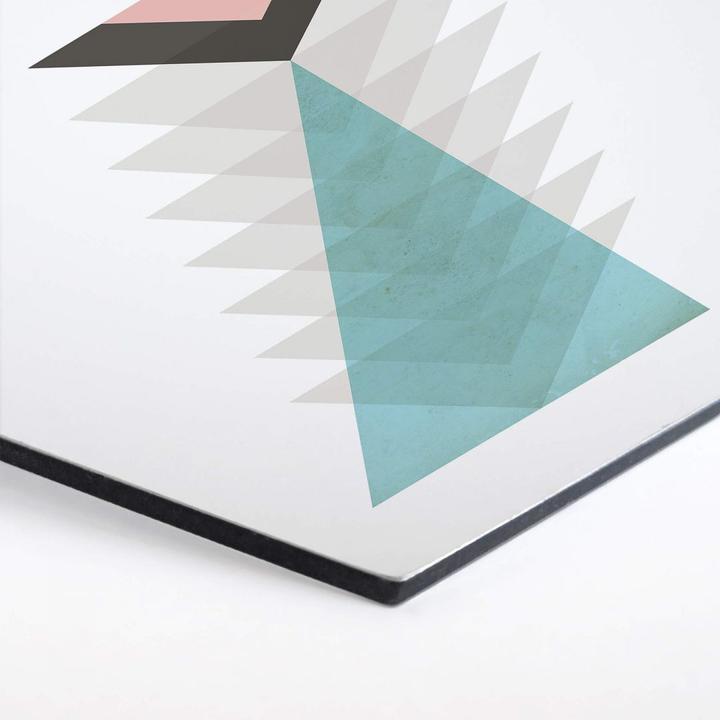 Image du produit Trenddeko Totem aqua & pink (55 x 47 cm)