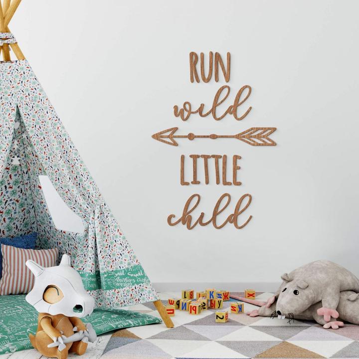 Immagine prodotto Trenddeko Correre selvaggio piccolo bambino (56 x 80 cm)