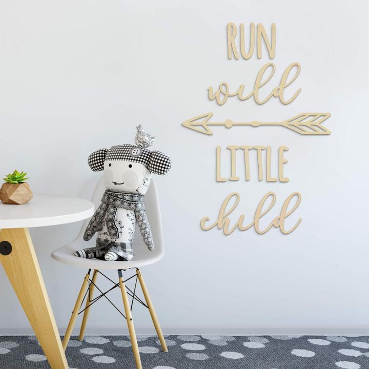 Image du produit Trenddeko Run wild little child (84 x 120 cm)