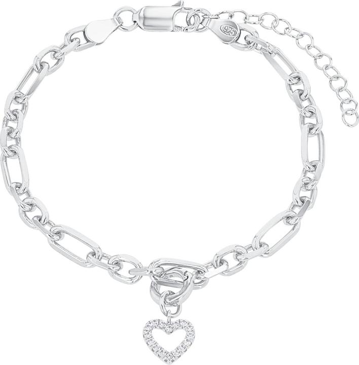Actual product image Amor bracelet for ladies, 925 Sterling silver (20 cm, Silver 925)