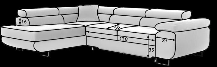 Actual product image ELTAP Anton (Sofa bed, Corner sofa, 4-seater)