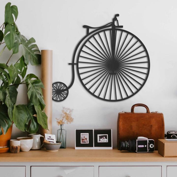 Produktbild Trenddeko Altes Fahrrad - Hochrad (46 x 40 cm)