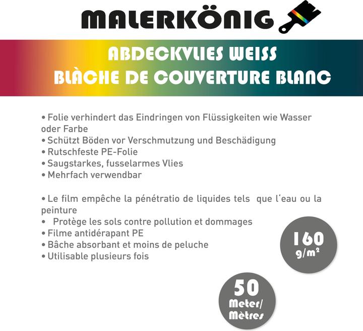 Immagine prodotto Malerkönig Vello di copertura (50 m, 1000 mm)
