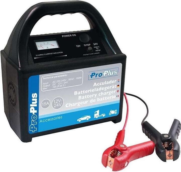 Actual product image ProPlus Battery charger 12V/24V 15Amp. (24V, 15 A)