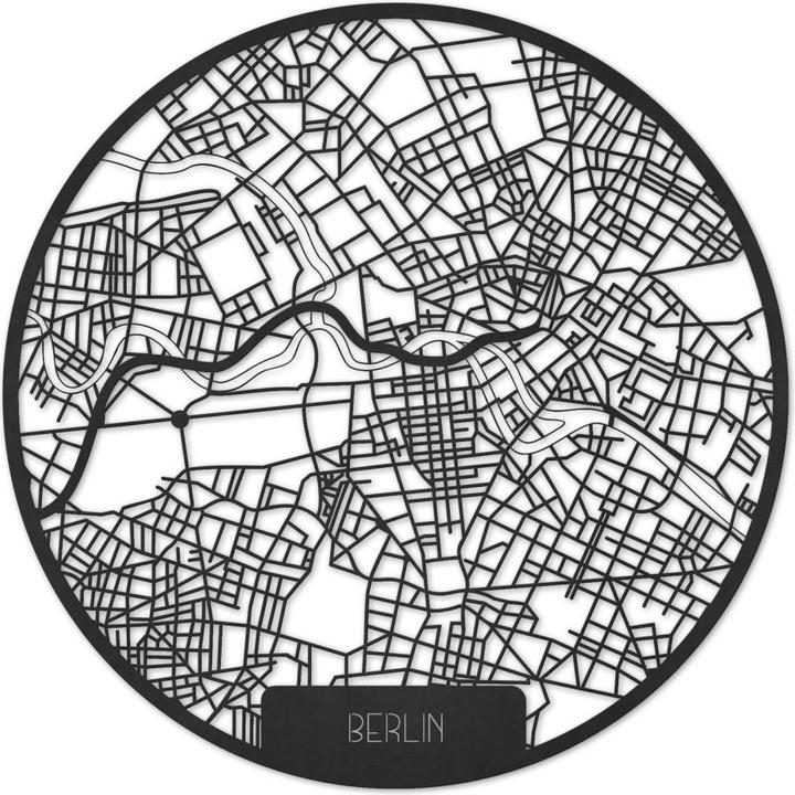 Actual product image Trenddeko Berlin city map (Ø 45 cm)