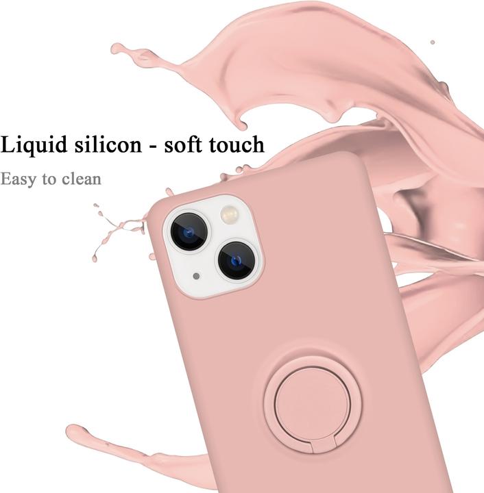 Actual product image Cadorabo Case for Apple iPhone 14 PLUS in TPU Liquid Ring Silicone Case Style (Apple iPhone 14 Plus)