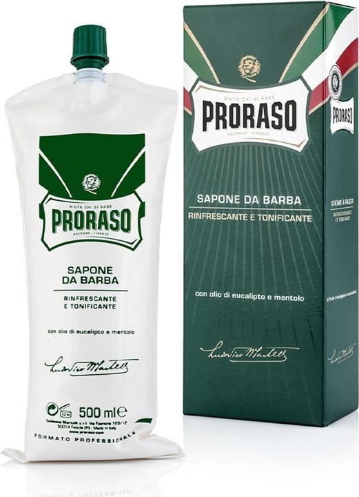 Proraso Rasiercreme mit Eukalyptusöl & Menthol Pro 500 ml (500 ml, Rasiercreme)
