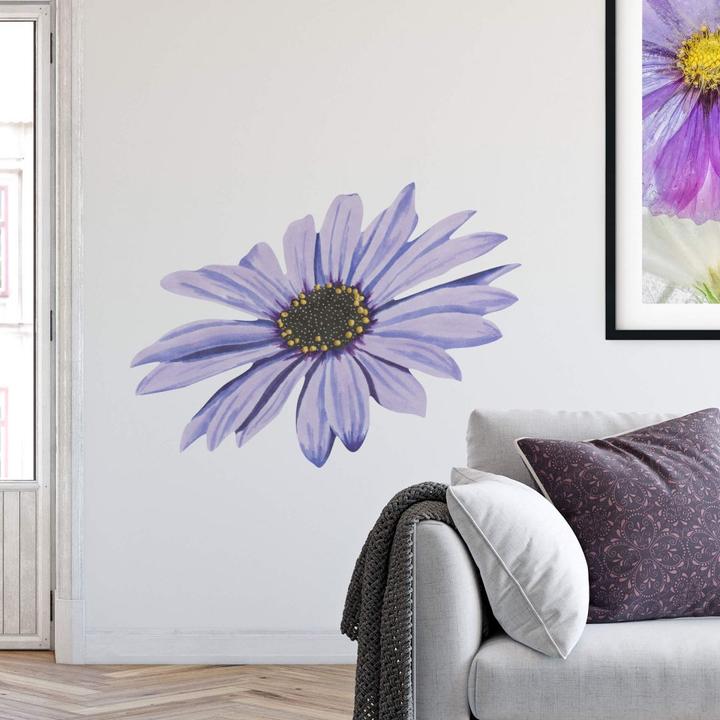 Produktbild Trenddeko Bornholmer Margeritenblüte lila Watercolor (35 x 26 cm)