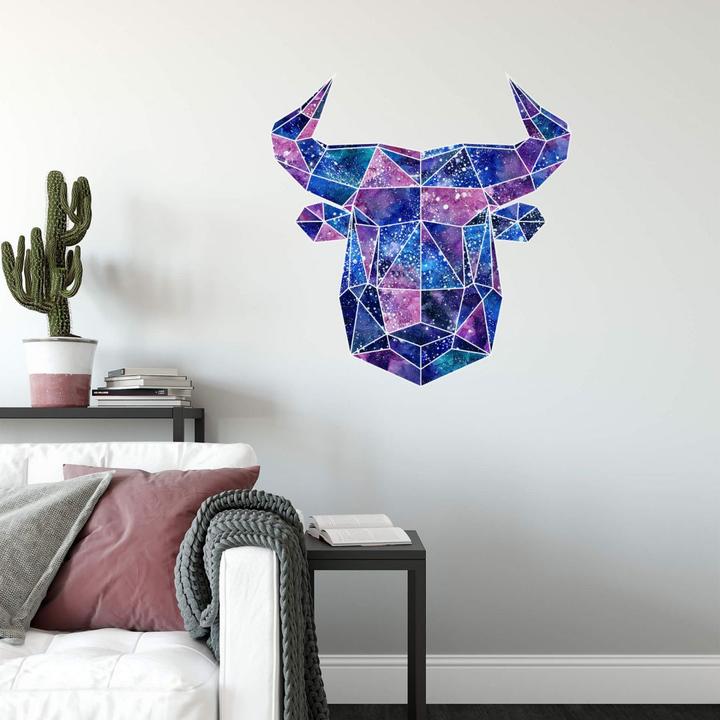 Produktbild Trenddeko Polygon Galaxie Stierkopf (29 x 30 cm)