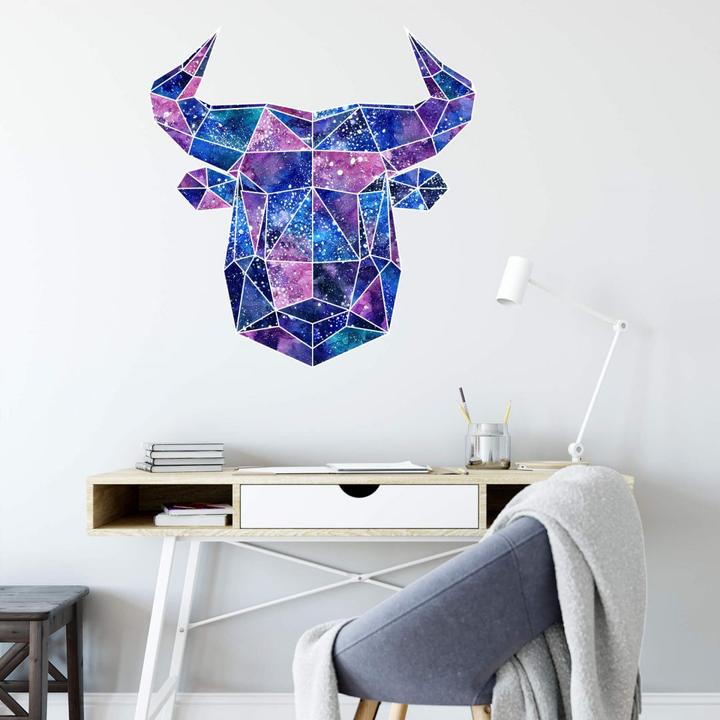 Produktbild Trenddeko Polygon Galaxie Stierkopf (29 x 30 cm)