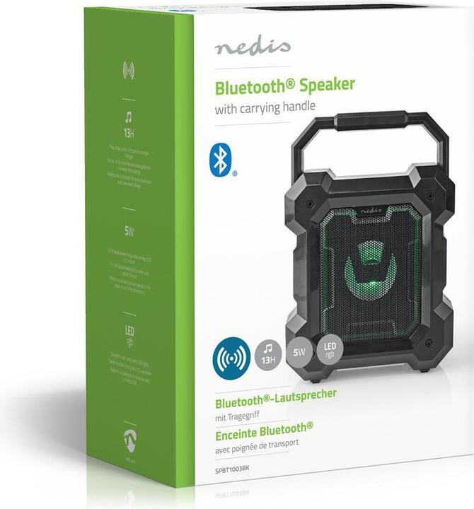 Actual product image Nedis SPBT1003BK Bluetooth Speaker (13 h, USB power delivery)