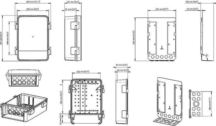 Immagine prodotto Axis T98A18-VE Media Converter Cabinet A - Media converter - GigE - 10Base-T, 100Base (Kit di montaggio)