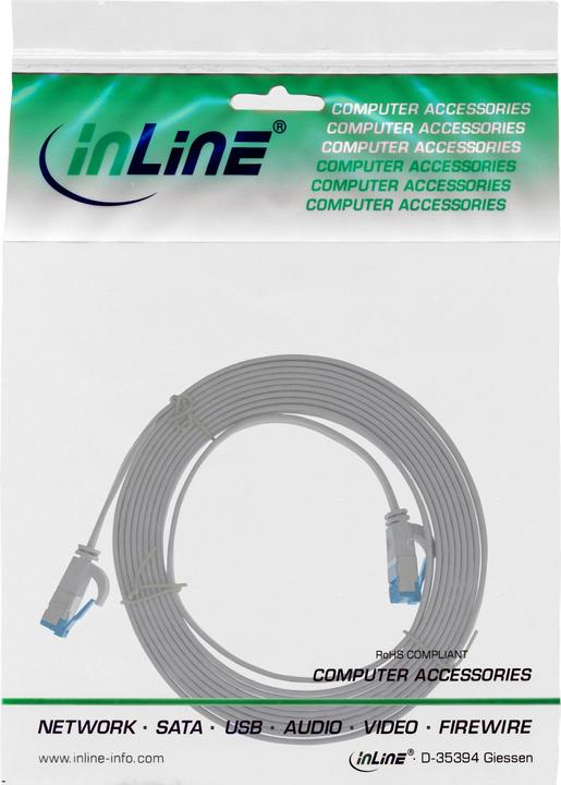 Immagine prodotto InLine Cavo patch piatto (U/FTP, CAT6a, 2 m)