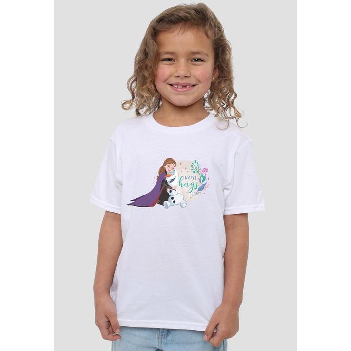 Actual product image Disney Frozen Childrens/Kids Like Warm Hugs Anna Olaf T-Shirt (104)