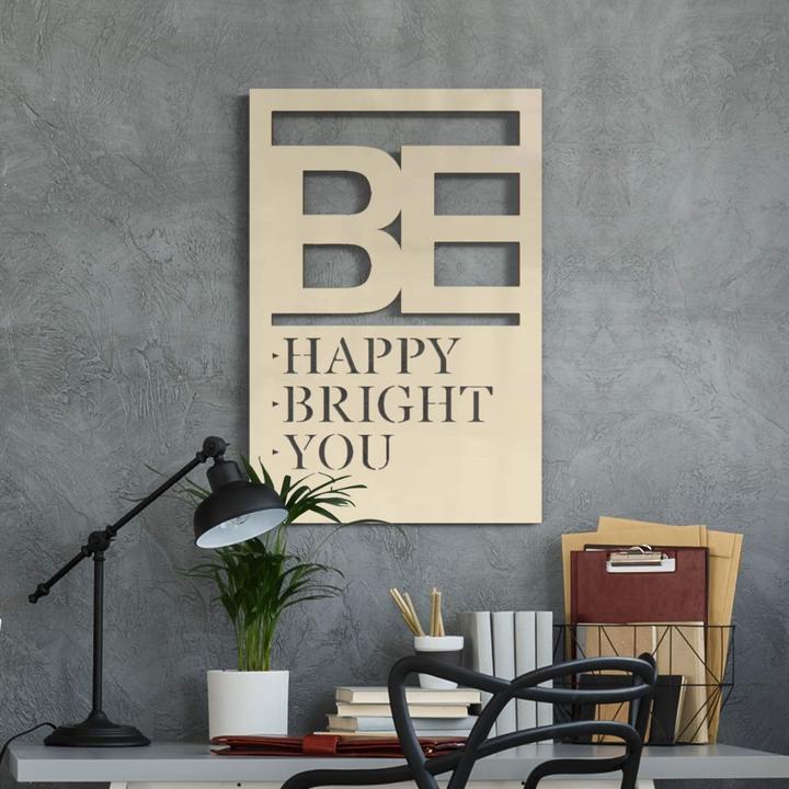 Produktbild Trenddeko Be happy be bright be you (40 x 60 cm)