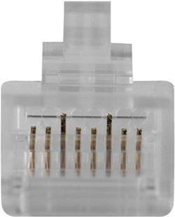 Image du produit Connecteur modulaire RJ45 (8P/8C) CAT6 pour câble rond à conducteurs rigides ou souples. Convient