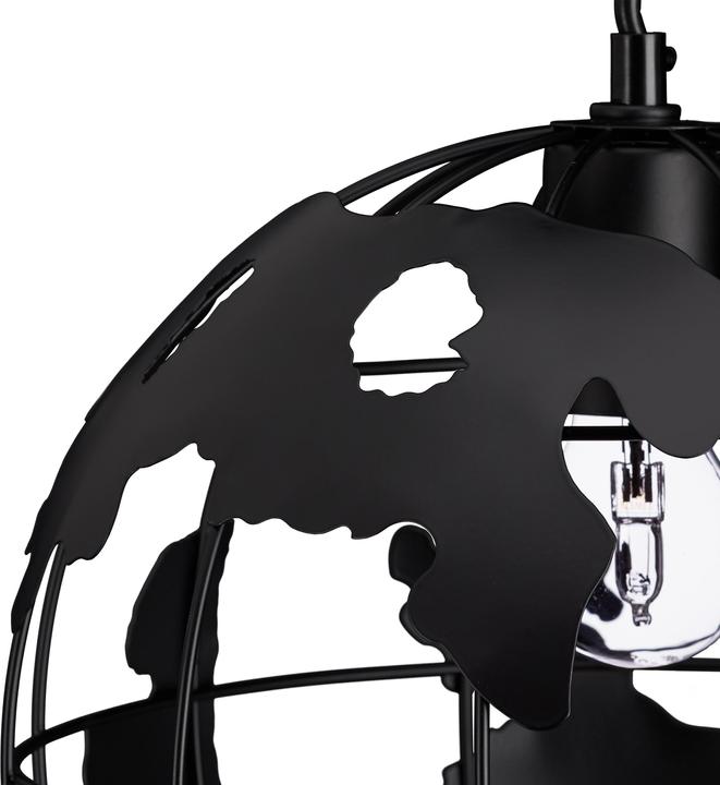 Image du produit Relaxdays Lampe à suspension abat-jour boule globe (E27)