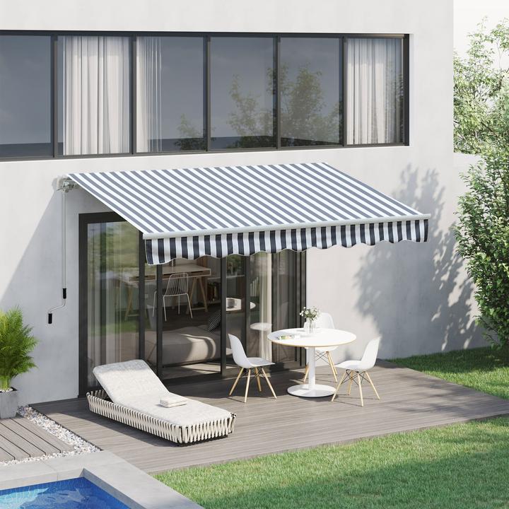 Actual product image Outsunny Garden awning with folding arm (2.95 m)