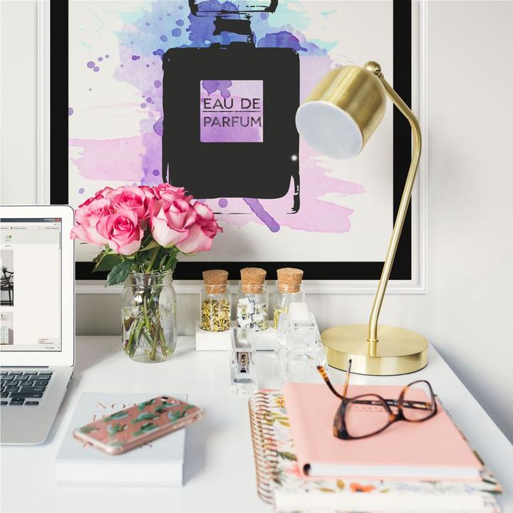 Produktbild Trenddeko Eau de Parfum Aquarell - Grau (100 x 100 cm, 70 x 70 cm, 30 x 30 cm, 50 x 50 cm)