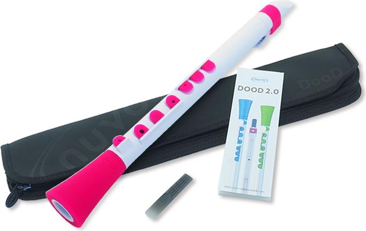 Immagine prodotto Nuvo N430D Clarinetto per bambini DooD2.0 in C, bianco-rosa (Clarinetto)