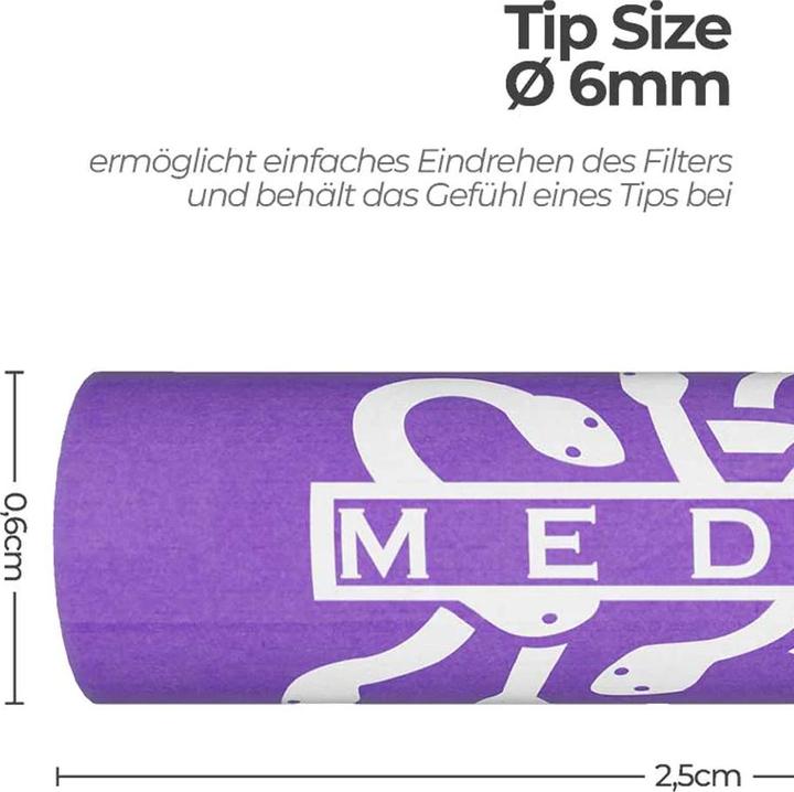 Immagine prodotto Medusafilters Confezione da 1000 pezzi Edizione Viola - Filtro ibrido a carboni attivi